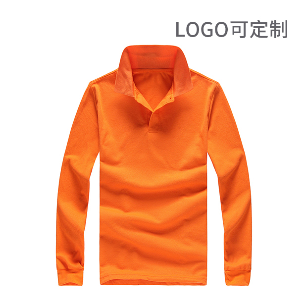 翻领长袖POLO衫 logo可定制