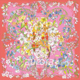 奧羅拉（aurora）秘密花園桑蠶絲絲巾90*90cm  B1-098