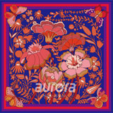 奥罗拉（aurora）花样年华桑蚕丝丝巾 66*66cm B2-012