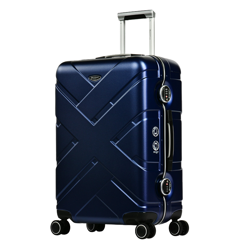eminent雅士 金牌系列24寸鋁框時尚拉桿箱20寸登機箱28寸行李箱 新品藍 24寸
