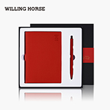 WILLINGHORSE 瑞客系列商務筆記本禮盒皮面本搭配筆