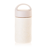 乾唐轩活瓷 同心缘旅行随身杯 无光米白