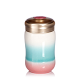 乾唐轩 小快乐曲线随身杯雪晶款 白桃红