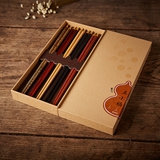 清樸堂-五小福 木筷子禮盒