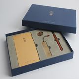 清朴堂-知书4件套 装礼盒 实木笔纯铜书签笔记本文具礼品