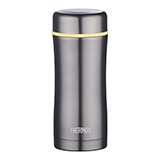 膳魔師THERMOS不銹鋼保溫杯灰色400ml 泡茶杯辦公禮品水杯TCCG-400