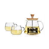 sohome 風尚竹木系列耐熱玻璃茶具三件套 GT502-A