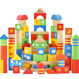 兒童節禮物推薦兒童節玩具 木玩世家智力積木100pcs絢麗積木