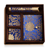 杭州造府富貴寶花六件套 傳統織錦藝術 收藏珍品商務禮品